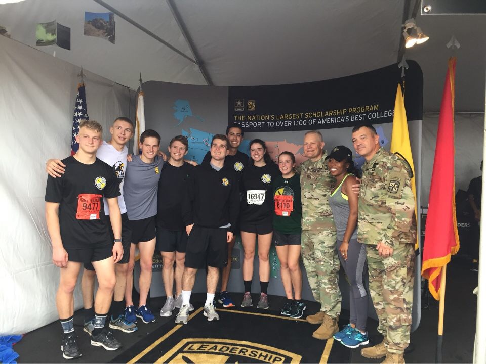 Myself and my team at the Army Ten Miler 2018